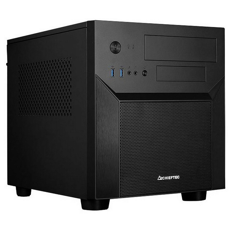 Корпус CHIEFTEC Gaming Cube CI-02B, без БП, 2xUSB3.0, чорний, mATX