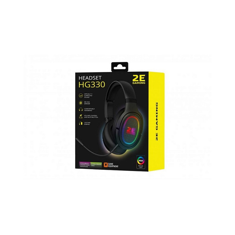 Гарнитура 2E Gaming HG330 RGB 7.1 Black (2E-HG330BK-7.1)