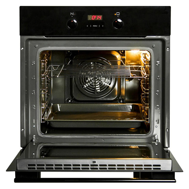 Духовка электр. Hansa, 60см, 65л, A, гриль, емаль легкого очищення, диспл., чорний