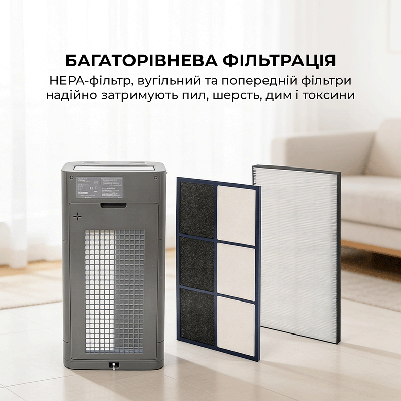 Очищувач повітря з функцією зволоження Sharp KC-G50EUH