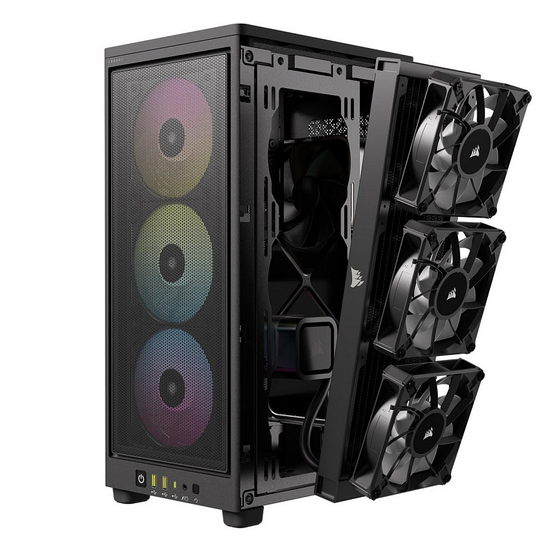 Корпус Corsair 2000D RGB Airflow Black (CC-9011246-WW)