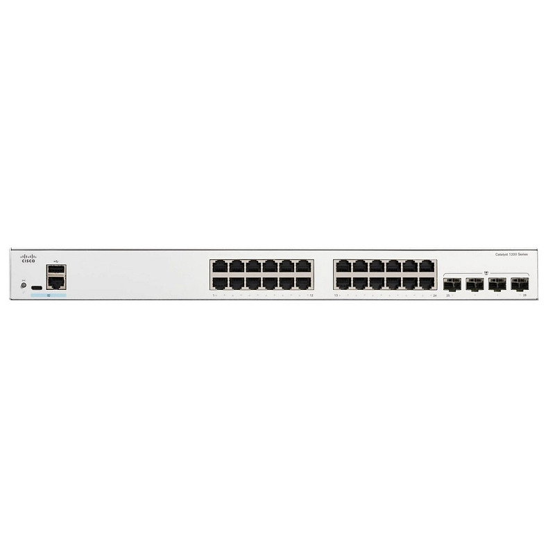 Коммутатор Cisco Catalyst 1200 24xGE, Full PoE, 4x1G SFP