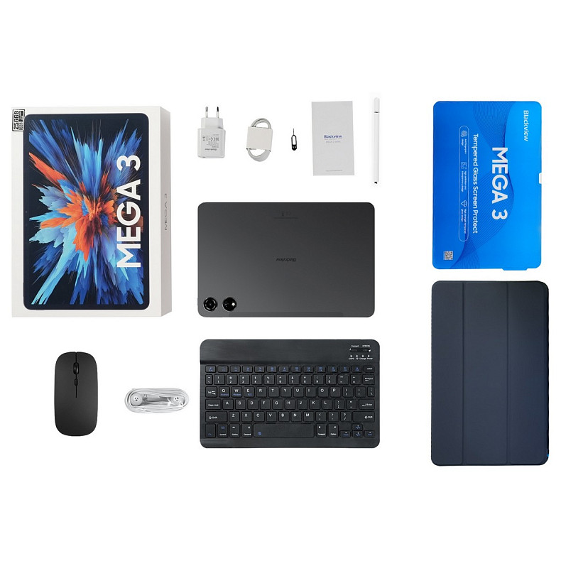Планшет Blackview MEGA 3 12/256GB LTE Чехол+стилус Grey