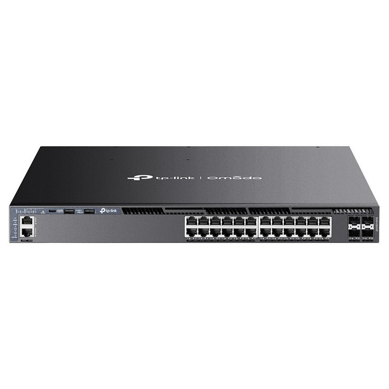 Коммутатор TP-LINK SG6428XHP 24xGE (24xPoE), 4xSFP+, 720Вт, Управляемый L3
