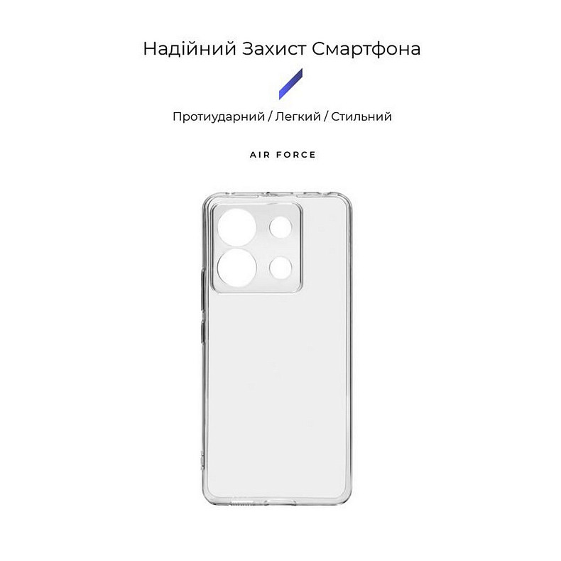 Чохол-накладка Armorstandart Air для Xiaomi Redmi Note 13 Pro 5G/Poco X6 5G Camera cover Clear (ARM7