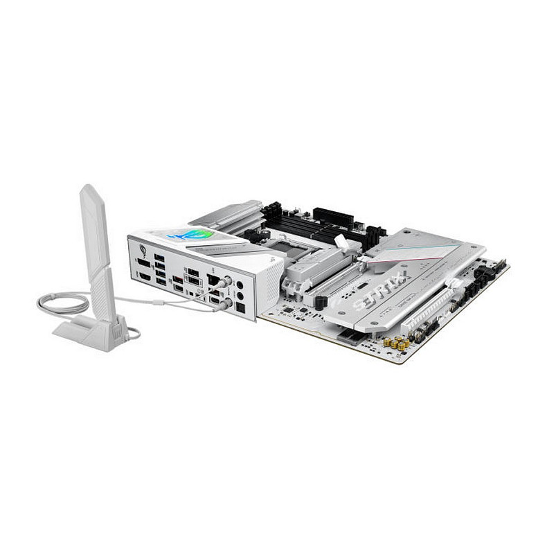 Материнcька плата ASUS ROG STRIX B850-A GAMING sAM5 B850 4xDDR5 M.2 HDMI DP Wi-Fi BT ATX білий