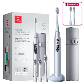 Электрическая зубная щетка Oclean X Pro Digital Set Glamour Silver