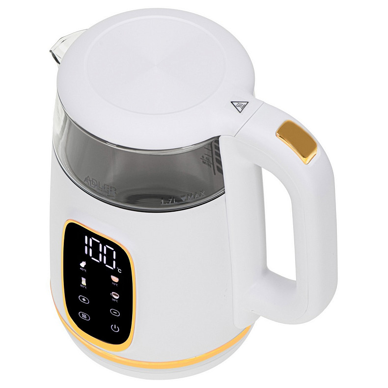 Электрочайник Adler AD 1305 white gold