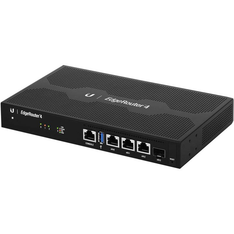 Роутер (маршрутiзатор) Маршрутизатор Ubiquiti Edge Router ER-4  (Quad-Core 1 GHz/1GB, 3x1G LAN, 1XSFP)