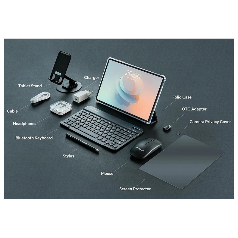 Планшет Teclast P50 4/128GB 4G Dual Sim Sky Blue (B1D1/TL-112765) + комплект аксессуаров