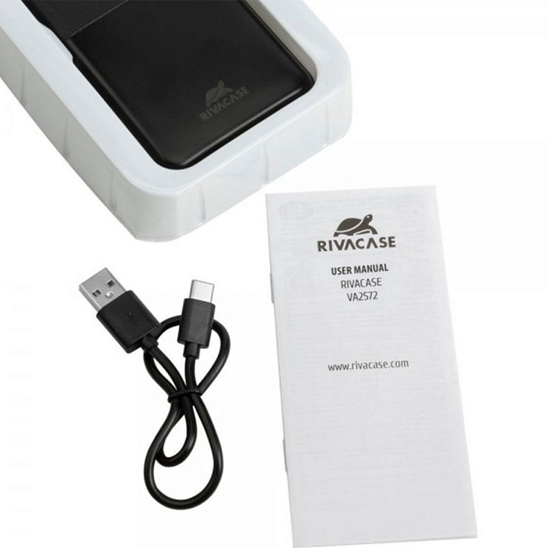 Универсальная мобильная батарея Rivacase VA2572 20000mAh QC/PD Black