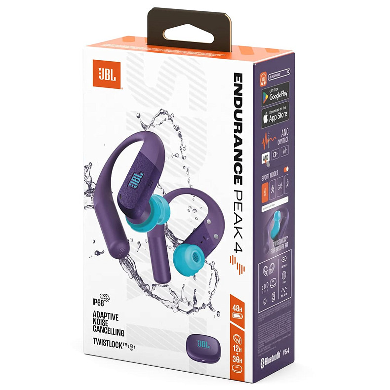 Наушники TWS JBL Endurance Peak 4 Purple (JBLENDUPEAK4PUR)