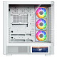 Корпус Modecom VOLCANO AQ400 ARGB MIDI SIDE LCD 6,2”, 4x120mm fans WHITE без БЖ ATX