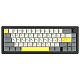 Клавіатура Epomaker EK68 65% Flamingo Switch Hot-Swap (2.4G/BT/USB) RGB UA Black (EK68-B-F)
