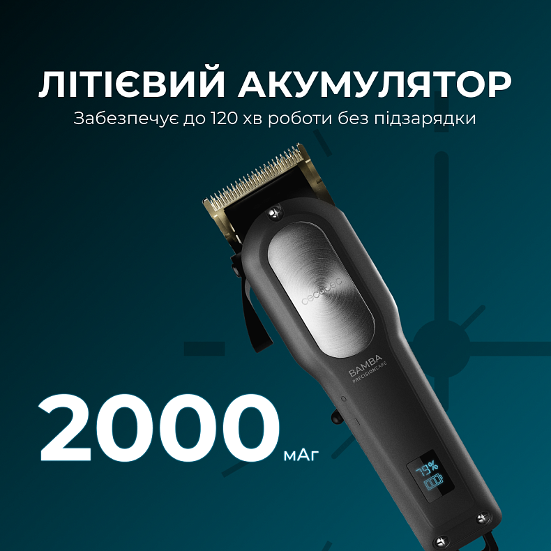 Машинка для стрижки Cecotec Bamba PrecisionCare ProClipper Titanium Go