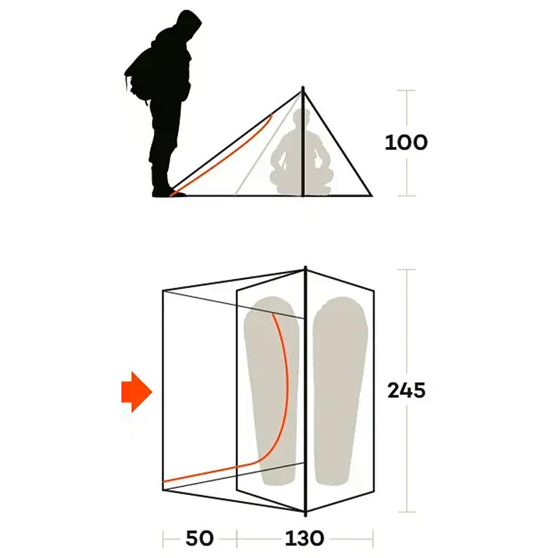 Намет двомісний Ferrino Sintesi 2 Olive Green (91175HOOFR)