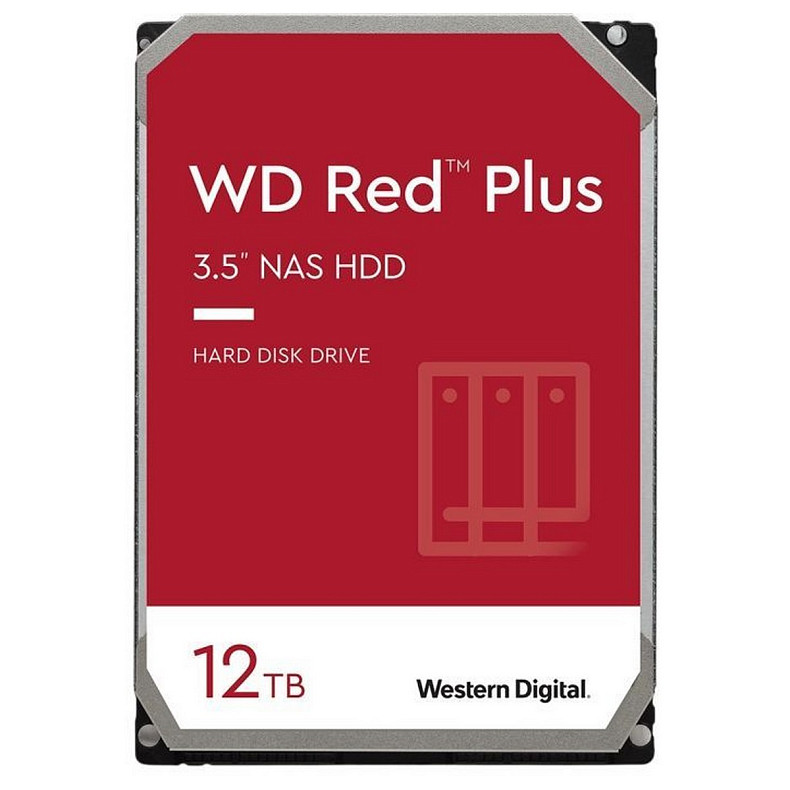 HDD накопитель WD Red Plus 12.0TB SATA 7200rpm 512MB (WD120EFGX)