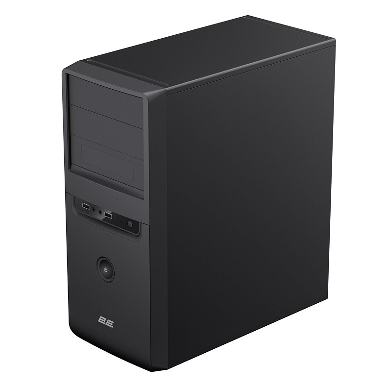 Корпус 2E TeamX TMX01 з БЖ 2E ATX400W 2xUSB2.0 1x80мм VGA 310мм, ATX чорний