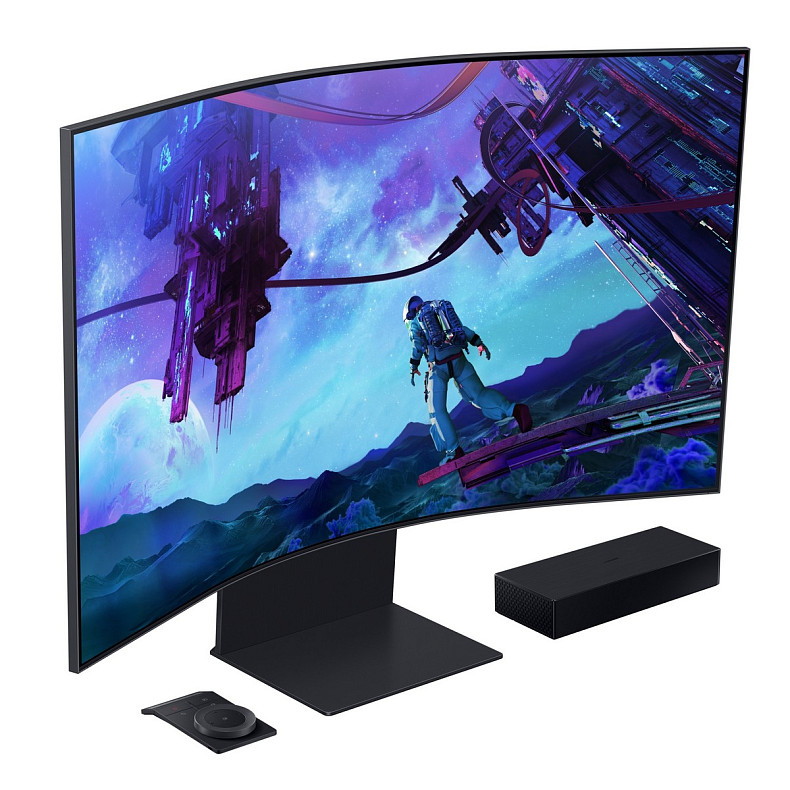 Монітор Samsung 57" Odyssey ARK 2nd Gen. G97NC HDMI, DP, USB, BT, VA, 3840x2160, 165Hz, 1ms