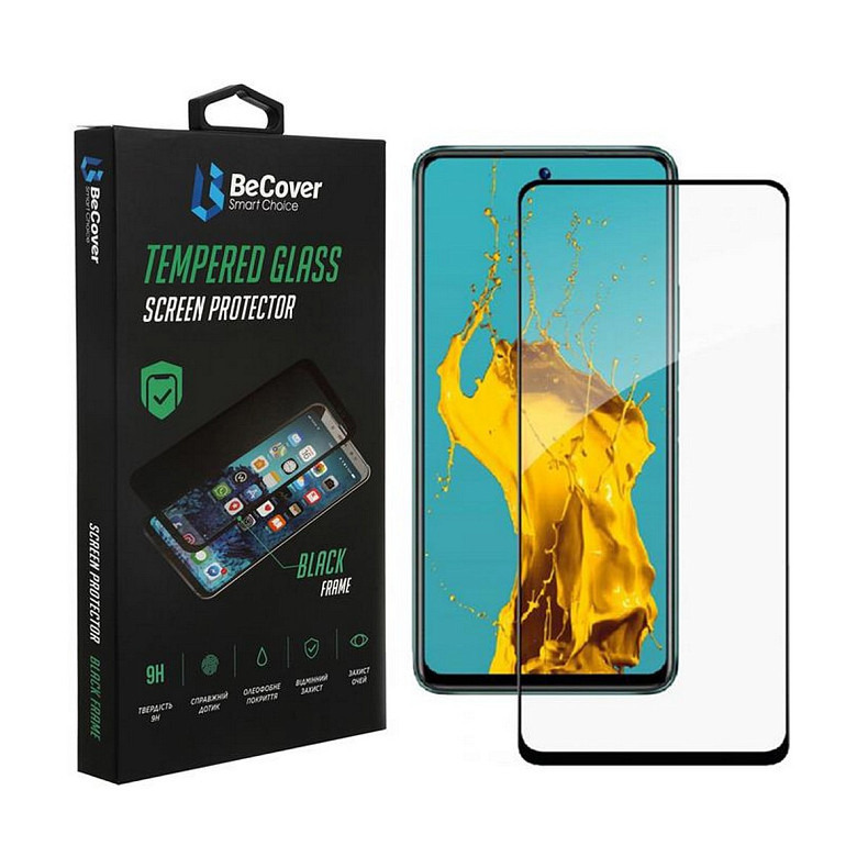 Защитное стекло BeCover для Infinix Hot 12 Play (X6816D) Black (707601)