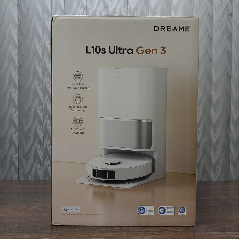Робот-пилосос миючий Dreame L10s Ultra Gen 3, White - Уцінка