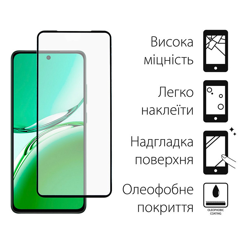 Чохол-накладка Dengos для Oppo Reno 12 F/FS Green (DG-KM-115) + захисне скло