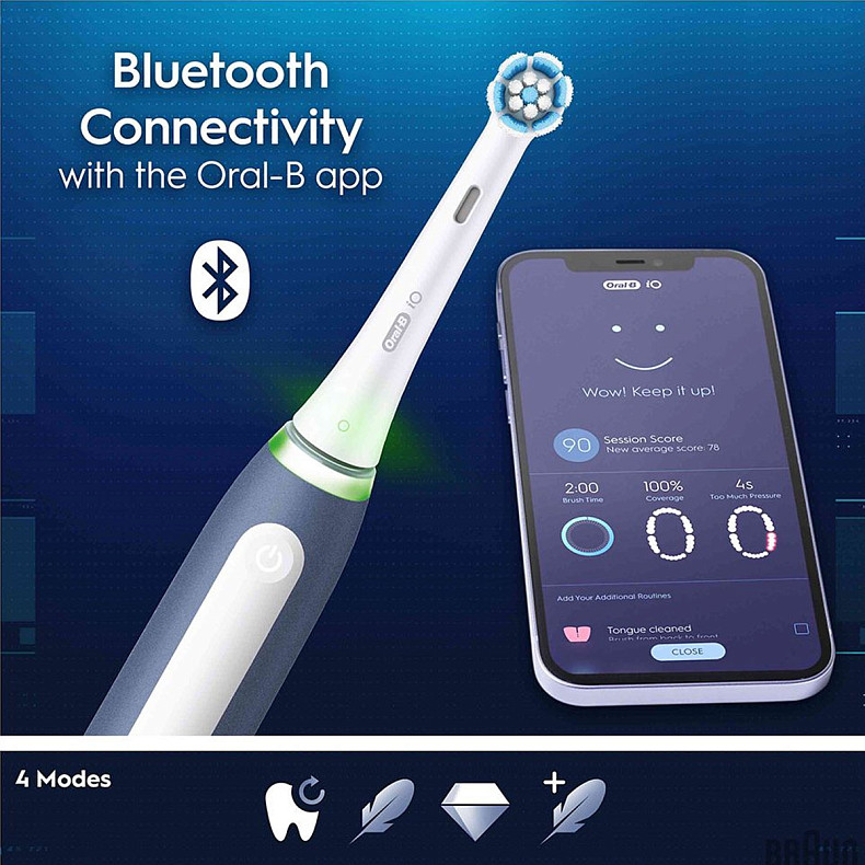 Зубная щетка Braun Oral-B iO Series 4 My Way iOG4K.2N6.1DK (10+) Ocean Blue