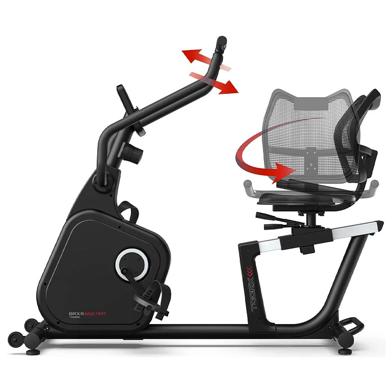 Горизонтальний велотренажер реабілітаційний Toorx Recumbent Bike BRXR Multifit (BRX-RMULTIFIT)