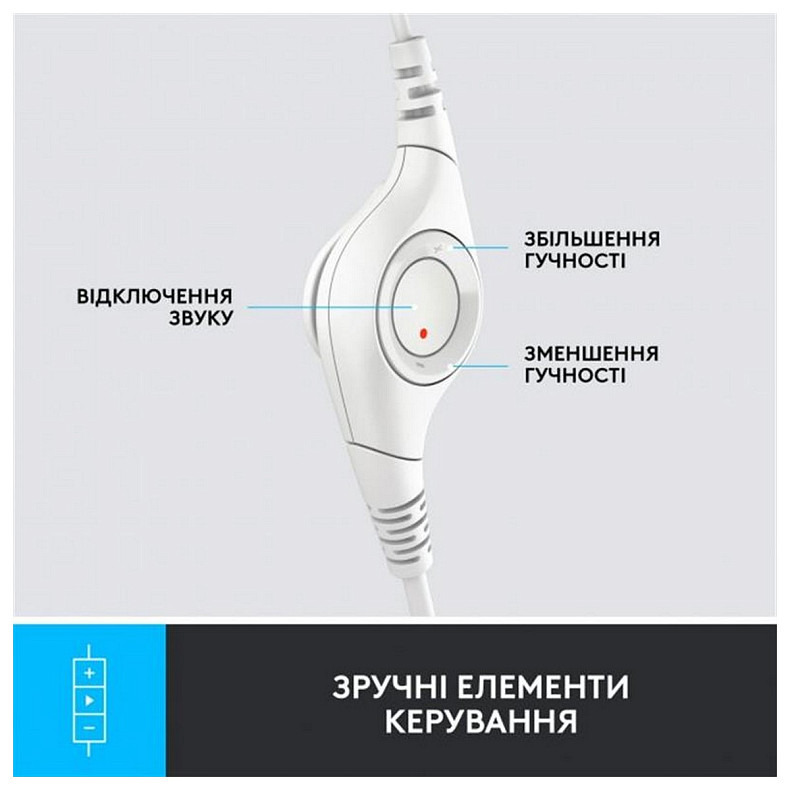 Гарнитура Logitech H390 USB White (981-001286)