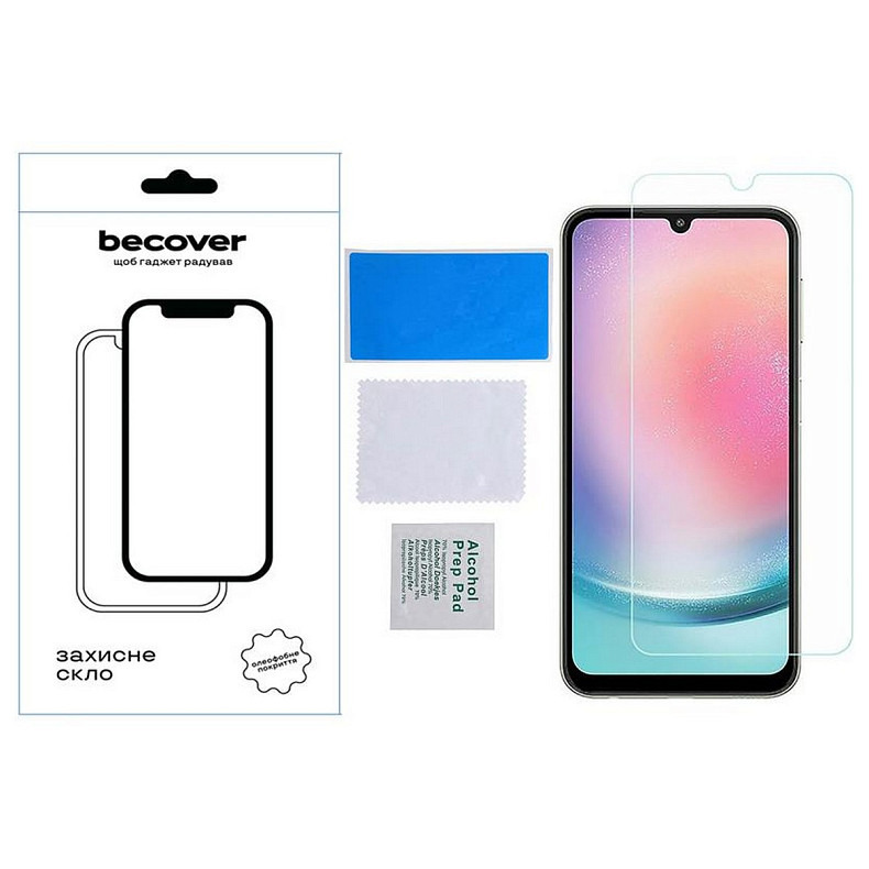 Захисне скло BeCover для Samsung Galaxy A14 SM-A145/A14 5G SM-A146 Crystal Clear Glass 3D (709260