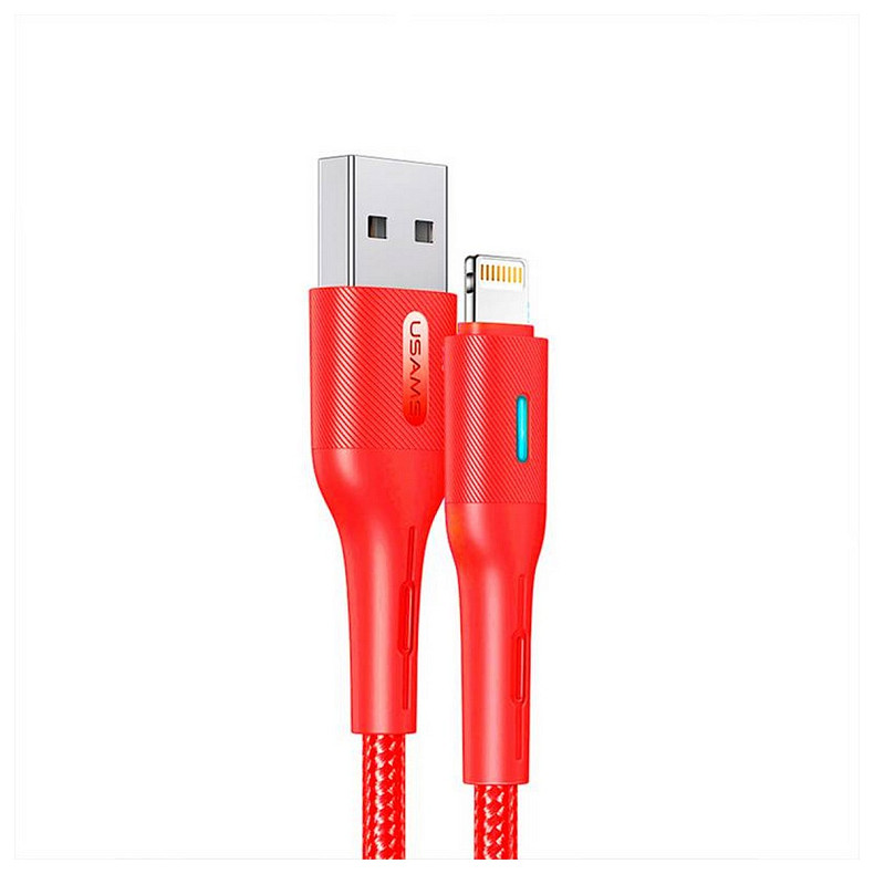 Кабель Usams US-SJ424 USB - Lightning, 0.6 м, Red (SJ424USB02)