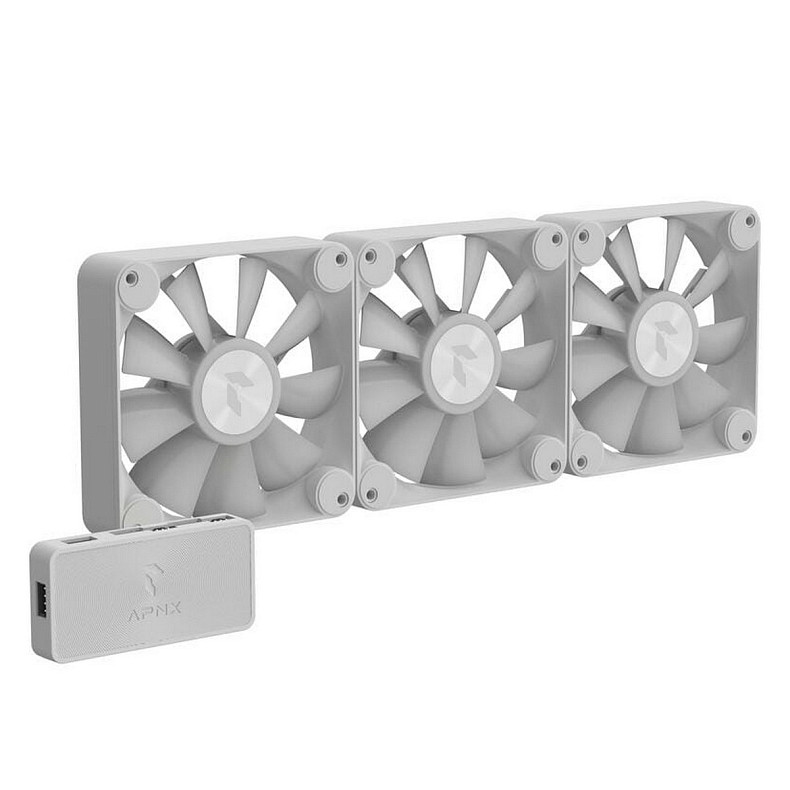 Вентилятор APNX FP1-120 ARGB White - 3 Pack (APF3-PF11257.21)