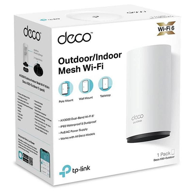 WiFi Mesh система TP-Link Deco X50-Outdoor (1-pack)