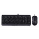 Комплект (клавиатура, мышь) A4Tech F1512 Black USB
