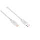 Кабель 2E USB-C > Lightning, 1м, Glow, білий