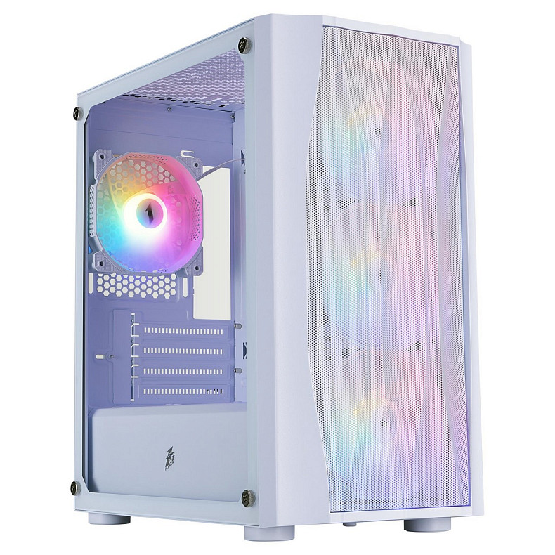 Корпус 1stPlayer X3-M-WH-4F1-W White без БЖ