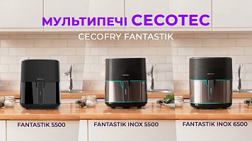 Мультипечі Cecotec Cecofry Fantastik: Fantastik 5500, Fantastik Inox 5500 та 6500 - огляд-порівняння