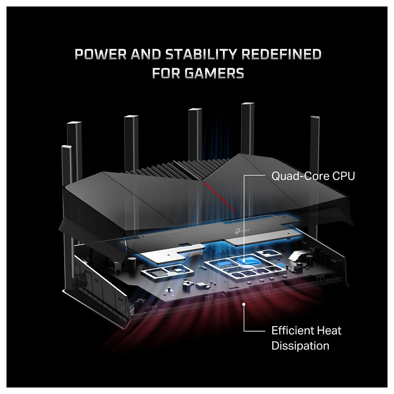 Маршрутизатор TP-LINK Archer GE400 BE6500, 3xGE LAN, 1x2.5GE LAN, 1x2.5GE WAN, 1xUSB3.0 MESH
