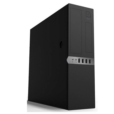 Корпус Casecom S-503 500W-80mm 2xUSB3.0+2xUSB2.0 SFF mATX, Black