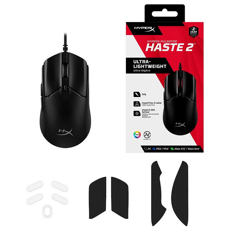 Мышка HyperX Pulsefire Haste 2 Black (6N0A7AA)