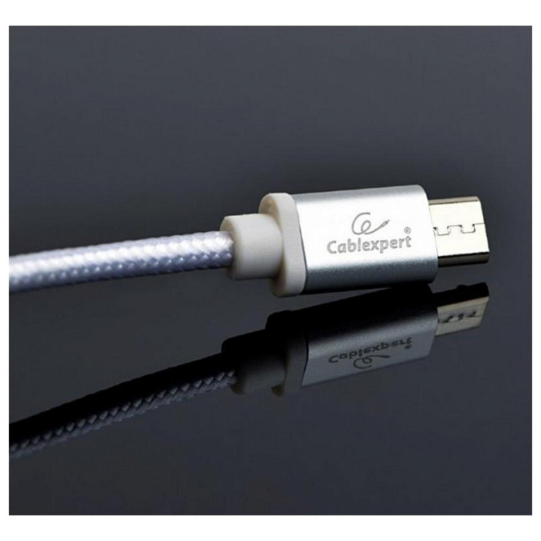 Кабель Cablexpert (CCB-mUSB2B-AMBM-6-S) USB 2.0 - Micro B, 1.8м, серебристый