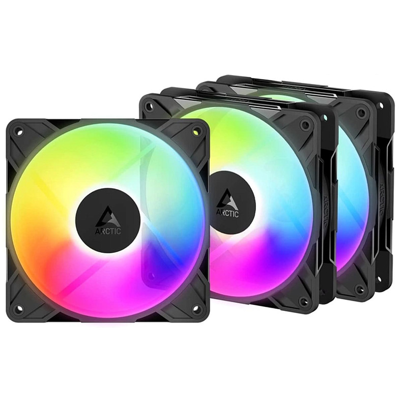 Набор из трех вентиляторов Arctic P12 PRO A-RGB 120MM 3-PACK (ACFAN00333A)