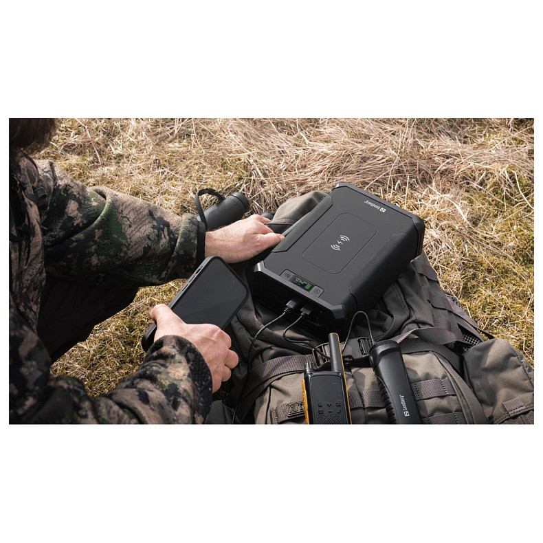УМБ Sandberg Survivor PD 96000mAh DC84W USB-C60W Cigar Lighter 180W 2USB-A18W,Wireless LiFePo4