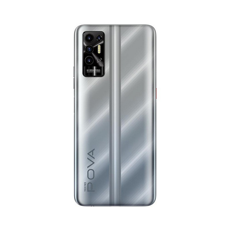 Смартфон Tecno Pova-2 (LE7n) 4/64GB Dual Sim Polar Silver (4895180768453)