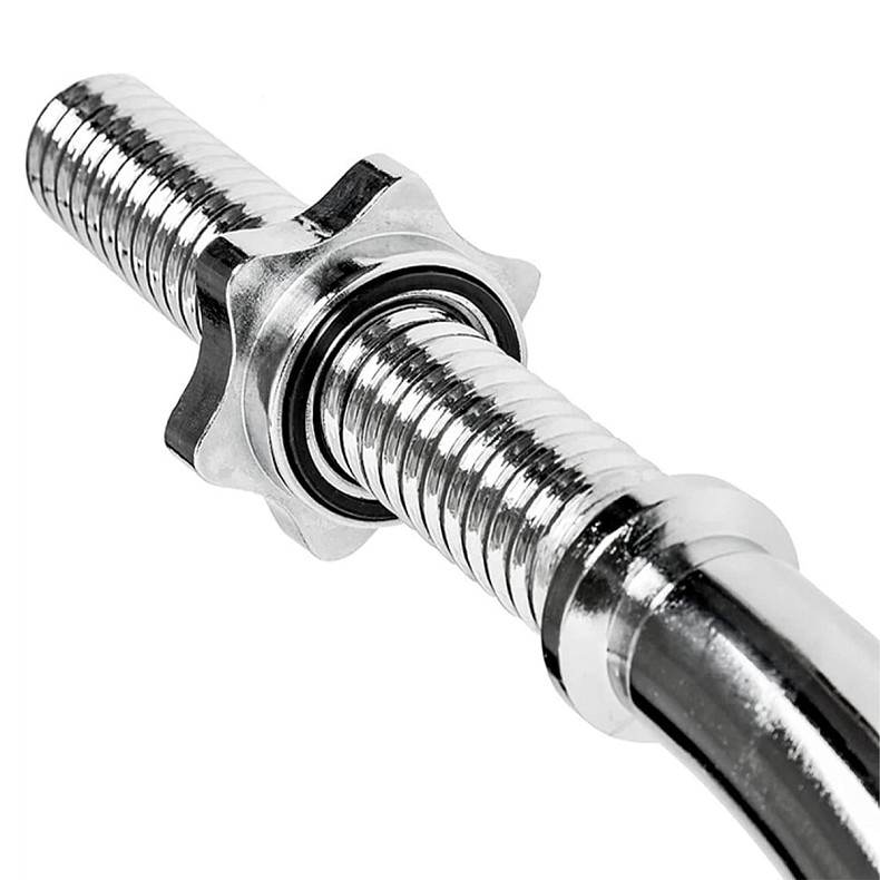 Гриф для штанги Toorx W-подібний 120 см 25 мм з гвинтовими замками (BCV-120)