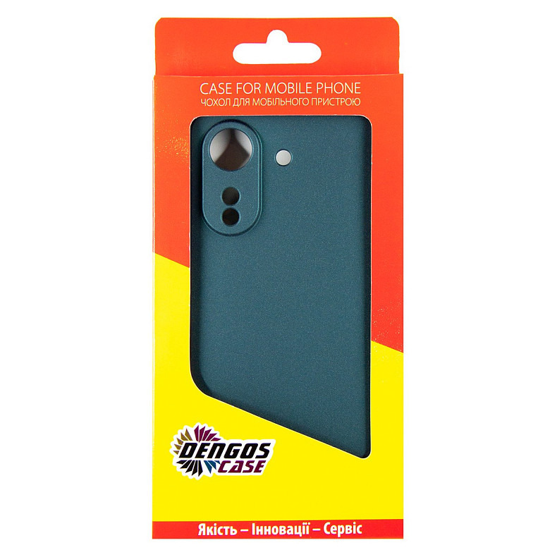Чохол-накладка Dengos Soft для Xiaomi Redmi 13C Green (DG-TPU-SOFT-39)
