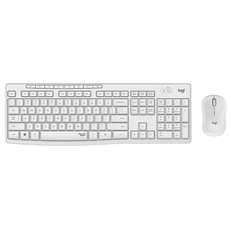 Комплект (клавиатура, мышь) беспроводной Logitech MK295 Combo White USB (920-009824)