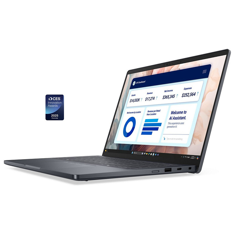 Ноутбук Dell Pro 14 14" FHD+ AG, Intel U7 268V, 32GB, F512GB, UMA, Win11P, чорний