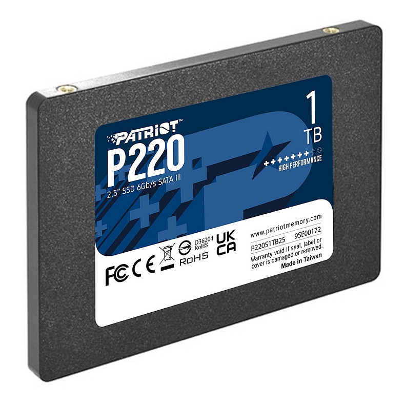 SSD диск Patriot P220 1TB 2.5" SATAIII TLC (P220S1TB25)