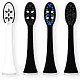 Головки для звукової зубної щітки VITAMMY Onyx, 4 шт біло-чорні